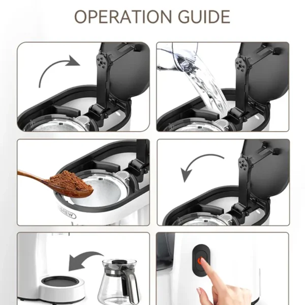 3 in 1 Automatic Drip Coffee Machine - Image 7