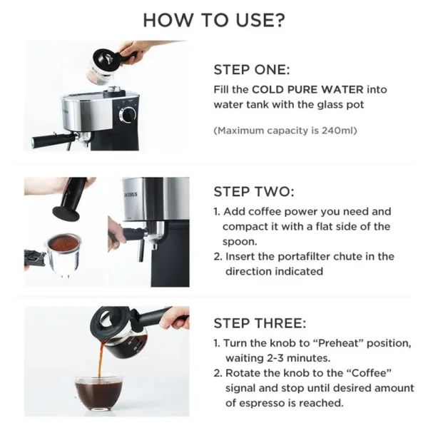 Home Beginner Espresso Coffee Machine - Image 6